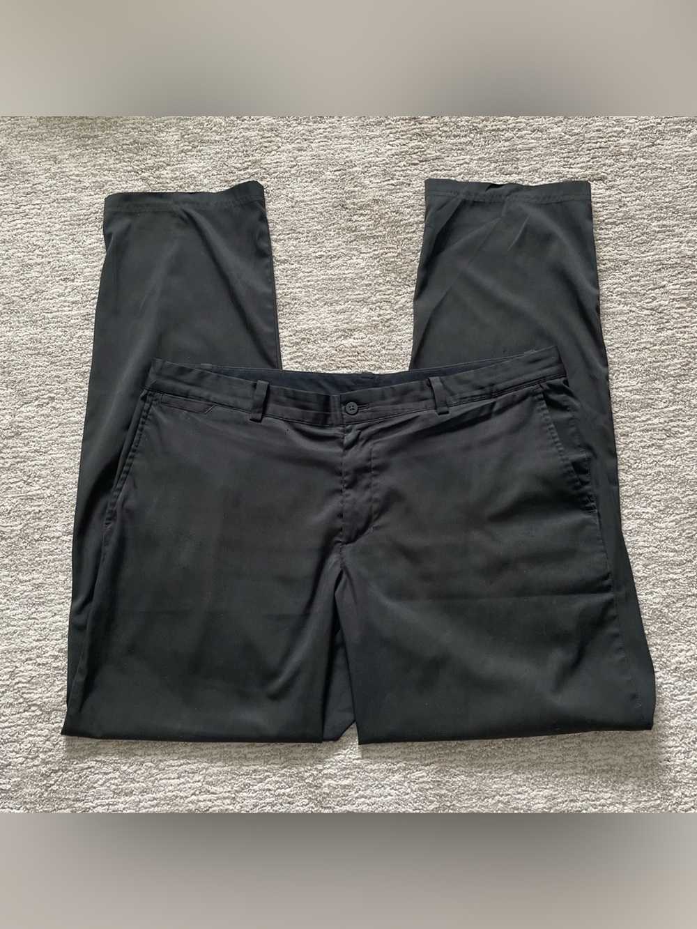 Nike Dri-FIT Flex Golf Pants Mens 38x34 Black Performance Chino Lightweight Tech